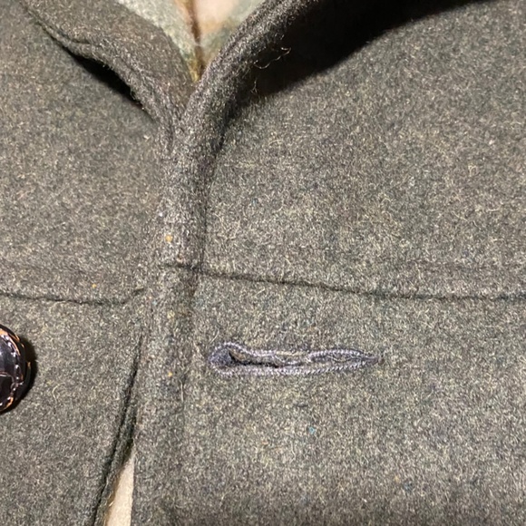 Vintage Green Woolrich Coat with removable hood - Picture 5 of 10